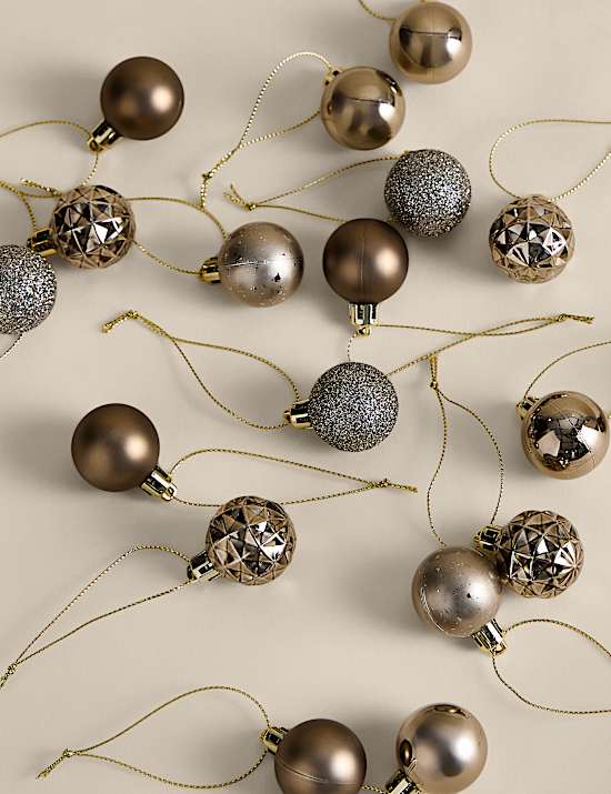 49 Pack Mini Shatterproof Baubles