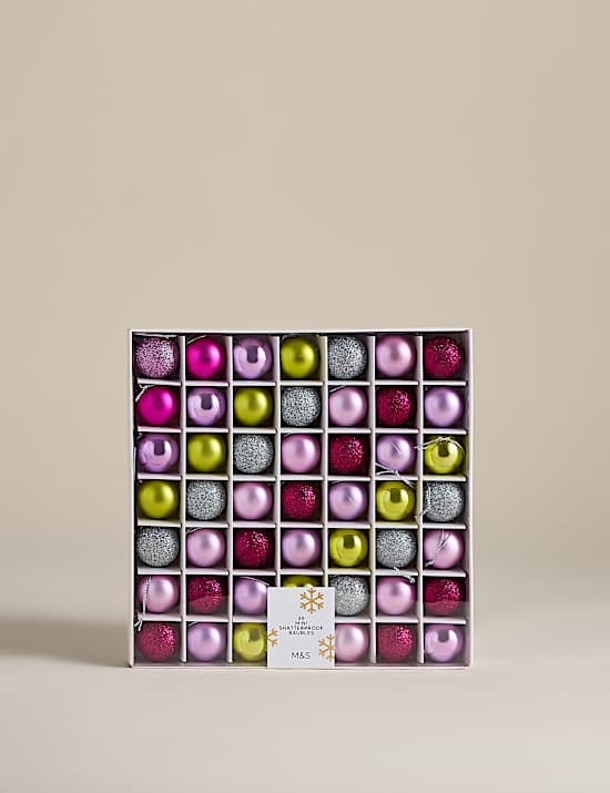 49 Pack Mini Shatterproof Baubles