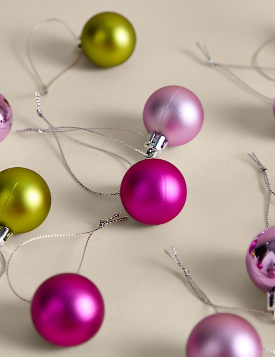 49 Pack Mini Shatterproof Baubles