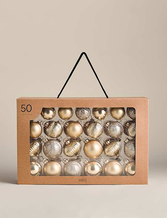 Pack de 50 adornos de cristal