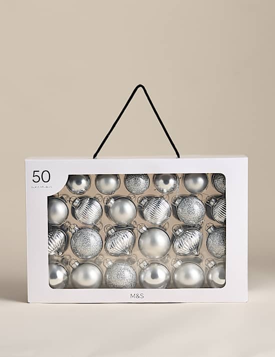 Pack de 50 adornos de cristal