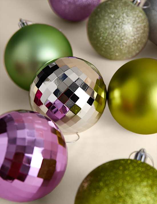 10 Pack Oversized Shatterproof Baubles