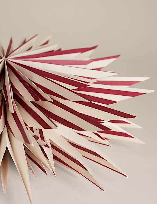 Paper Striped Star Room Decoration