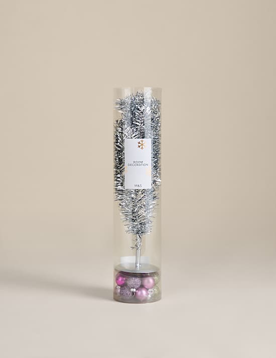 Mini Dressed Tinsel Tree