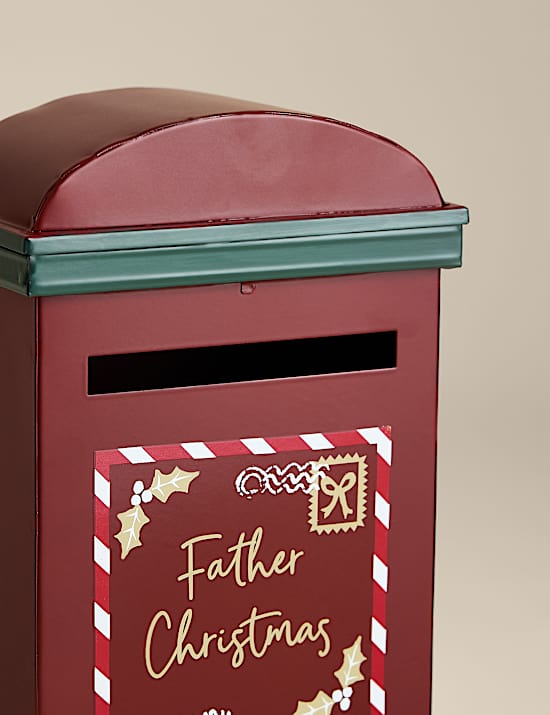 Red Metal Postbox Room Ornament