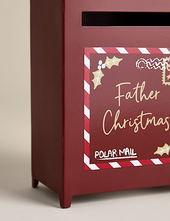 Red Metal Postbox Room Ornament