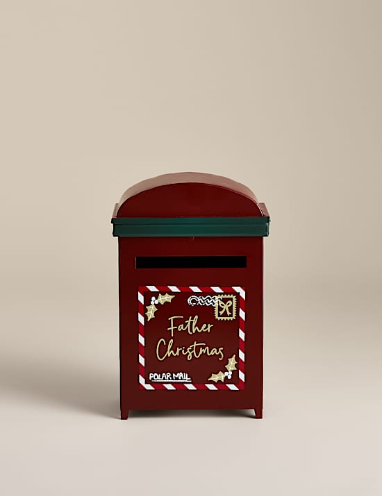 Red Metal Postbox Room Ornament
