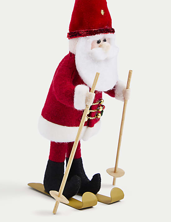 Κρεμαστό τσόχινο χριστουγεννιάτικο στολίδι με σχέδιο Άγιος Βασίλης