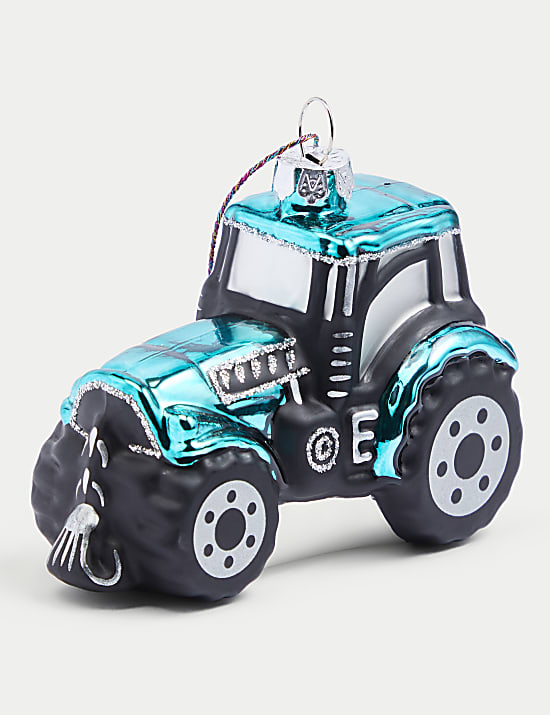 Κρεμαστό διακοσμητικό τρακτέρ από γυαλί