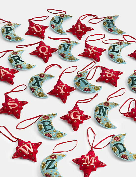 Velvet Hanging Alphabet Decoration