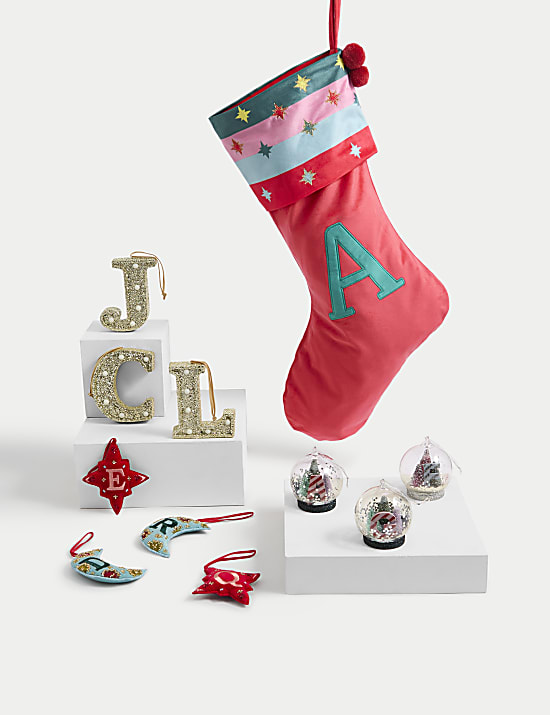 Velvet Hanging Alphabet Decoration