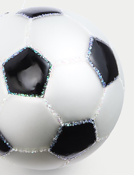 Glass Football Hanging Decoration