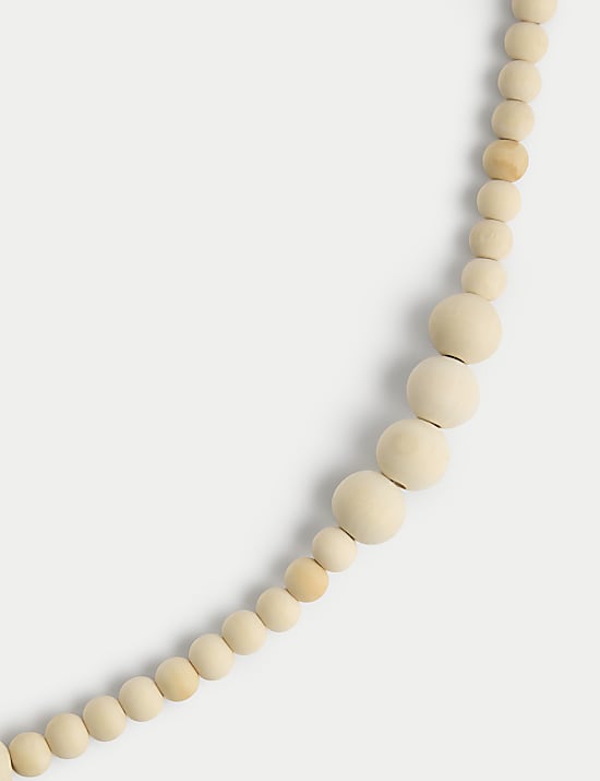 Ξύλινη γιρλάντα για δέντρο με χάντρες