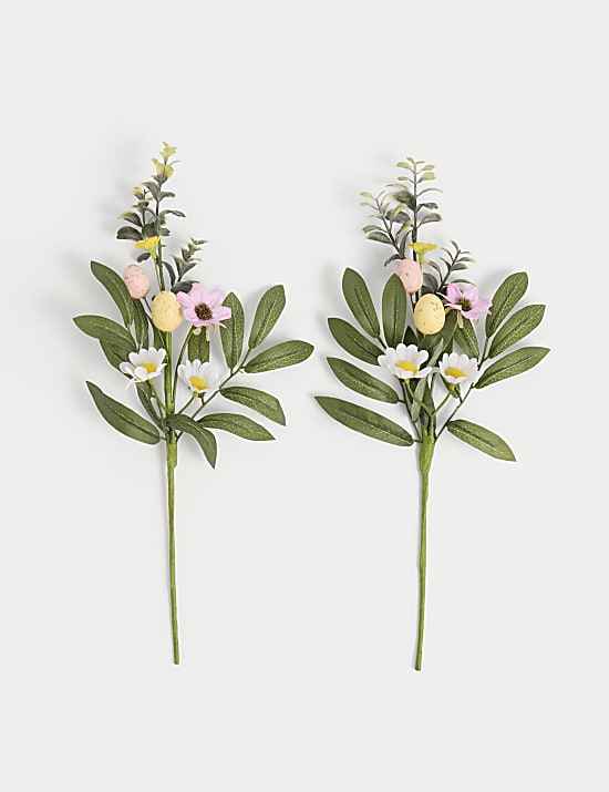 2pk Egg Foliage Decorations