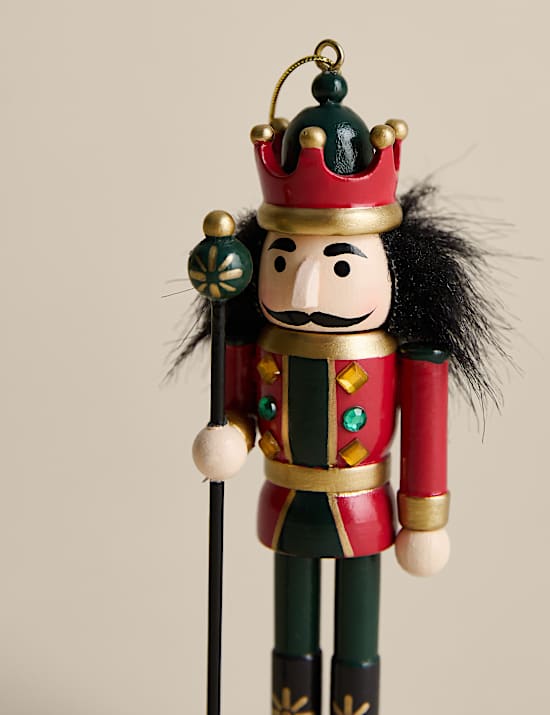 Embellished Hanging Nutcracker Decoration