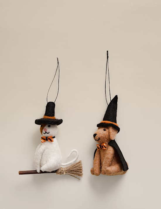 2pk Felt Hanging Halloween Decorations