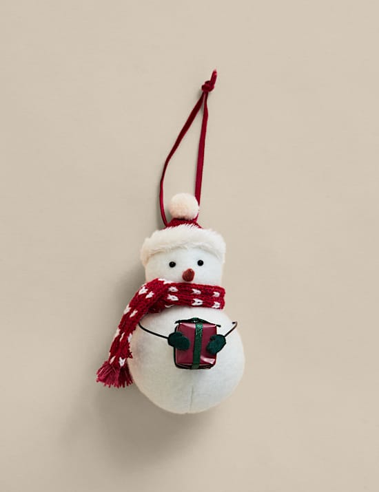 Felt Hanging Snowman Decoration