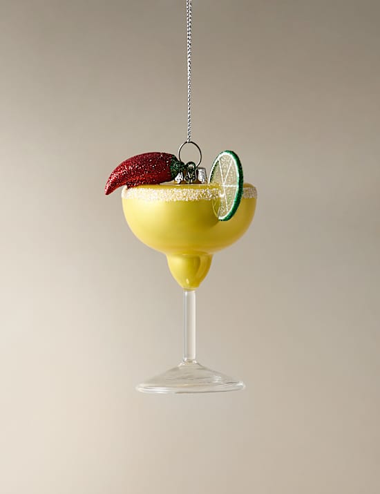 Glass Hanging Spicy Margarita Decoration