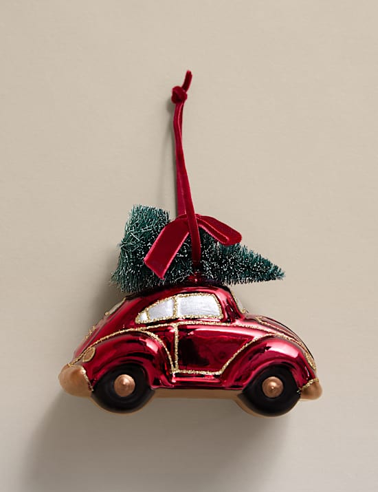 Décoration « Driving Home » en verre à suspendre