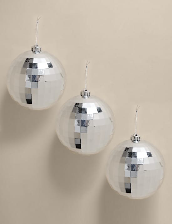 3pk Hanging Disco Ball Decorations