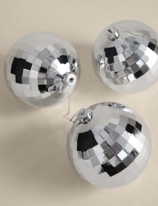 3pk Hanging Disco Ball Decorations