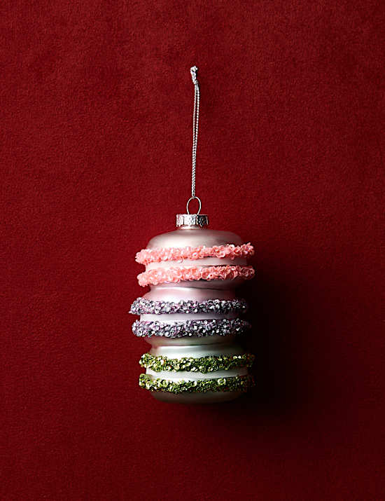 Glass Hanging Macarons Decoration