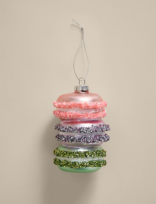 Glass Hanging Macarons Decoration