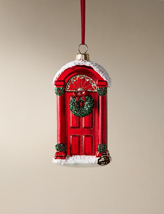 Red Glass Hanging Door Decoration