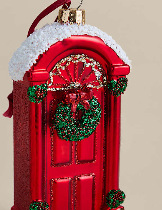 Red Glass Hanging Door Decoration