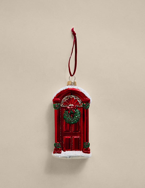 Red Glass Hanging Door Decoration