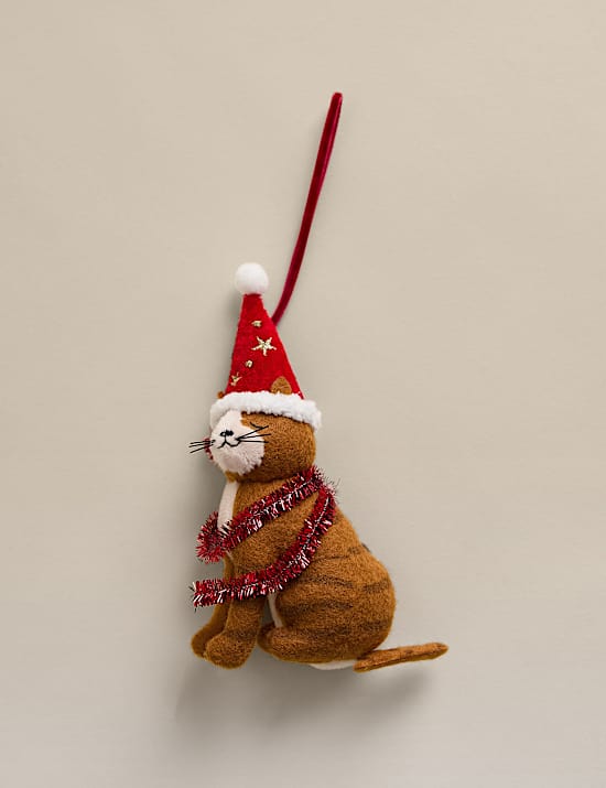 Felt Hanging Cat Decoration