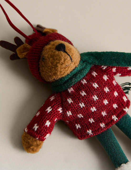 Felt Hanging Reindeer Decoration