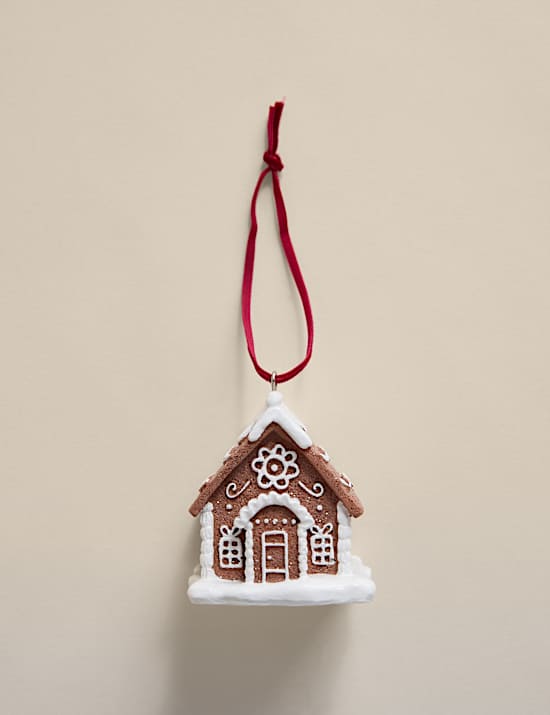 Hanging Gingerbread House Decoration