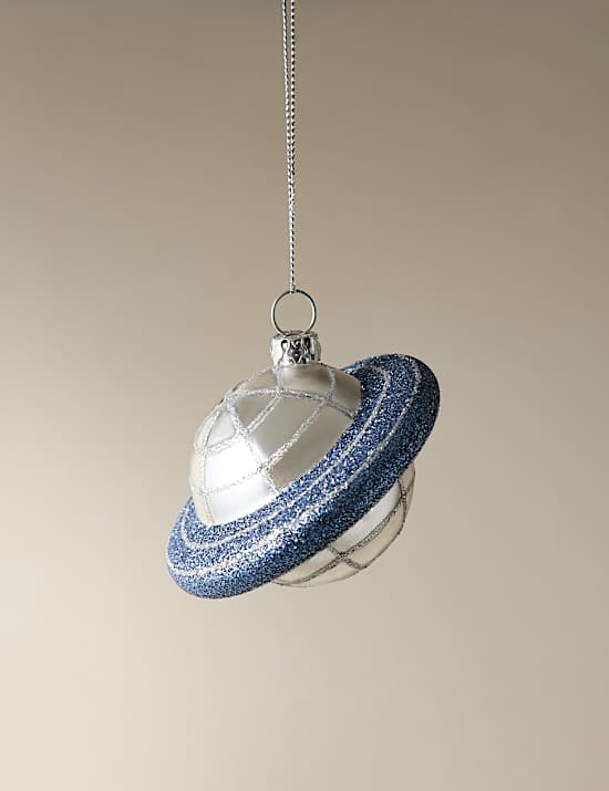 Glass Hanging UFO Decoration