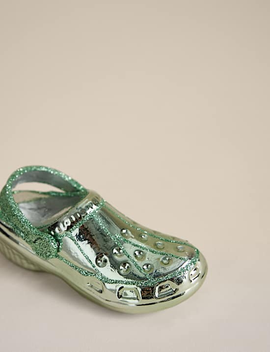 Glass Hanging Clog Decoration