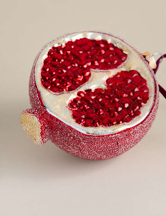 Glass Hanging Pomegranate Decoration