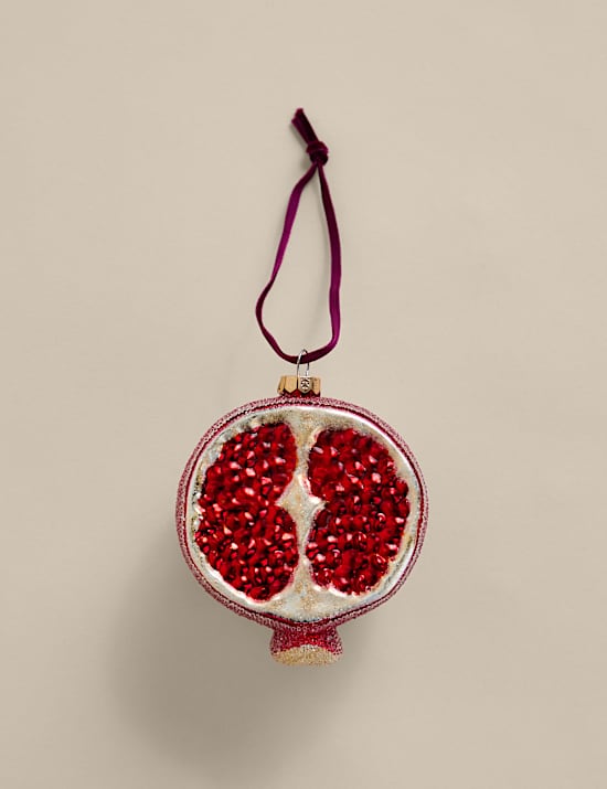 Glass Hanging Pomegranate Decoration