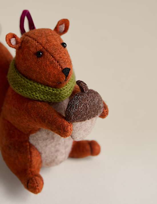 Felt Hanging Squirrel Decoration