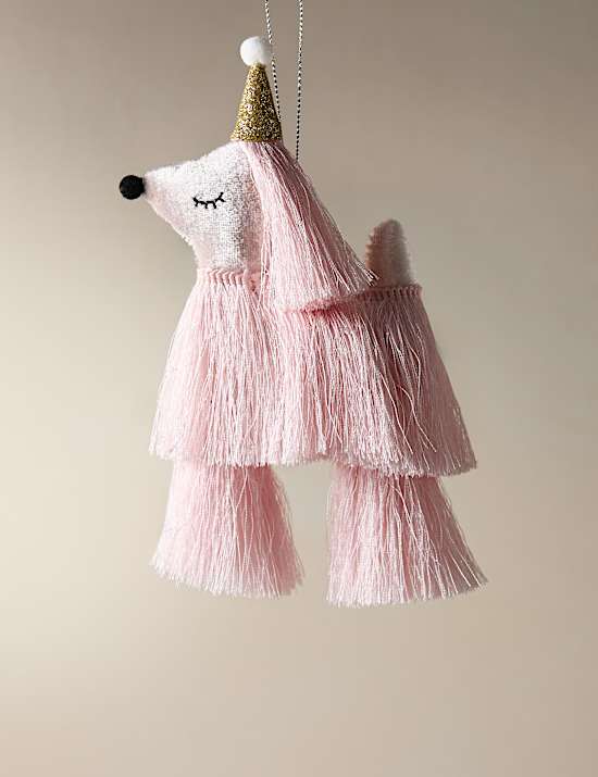 Hanging Tassel Afghan Hound Decoration