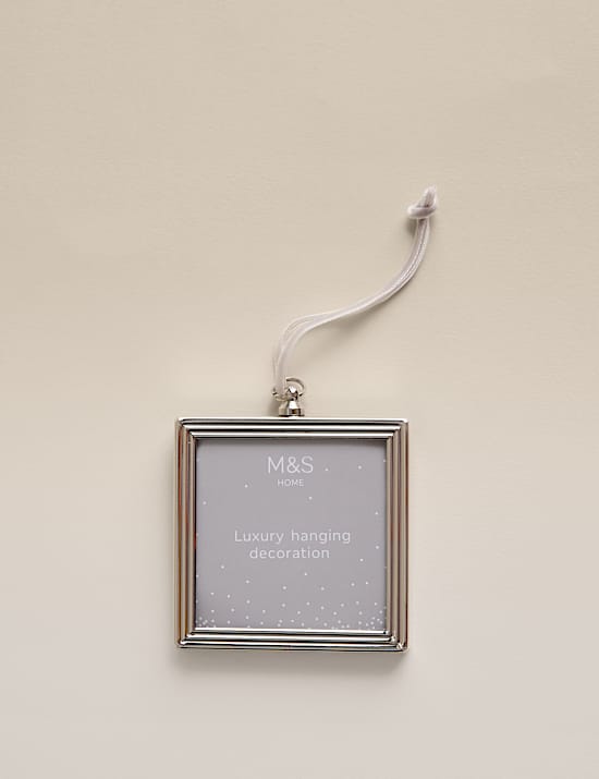 Silver Hanging Photo Frame Decoration