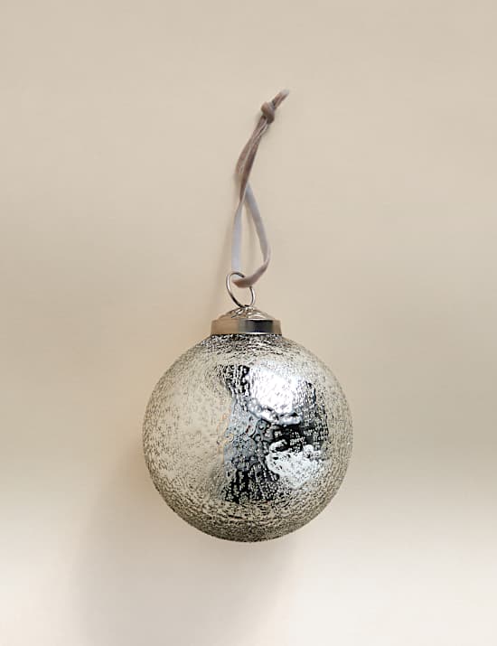 Glass Mercury Oversized Bauble
