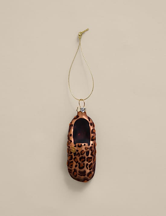 Glass Hanging Leopard Mule Decoration