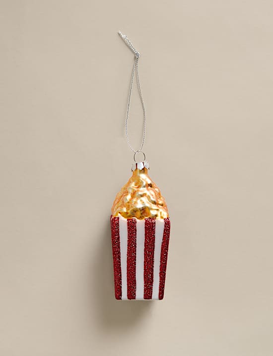 Glass Hanging Popcorn Decoration