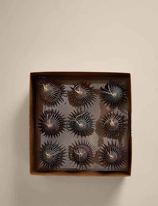 Χάρτινα κρεμαστά στολίδια δέντρο, σετ των 9