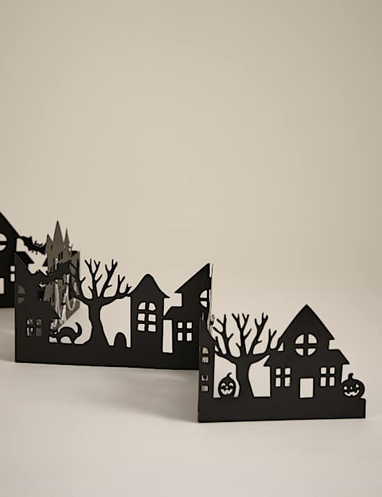Halloween Light Up Window Scene Decoration