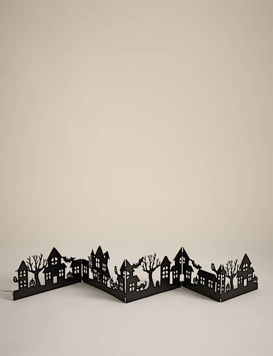 Halloween Light Up Window Scene Decoration