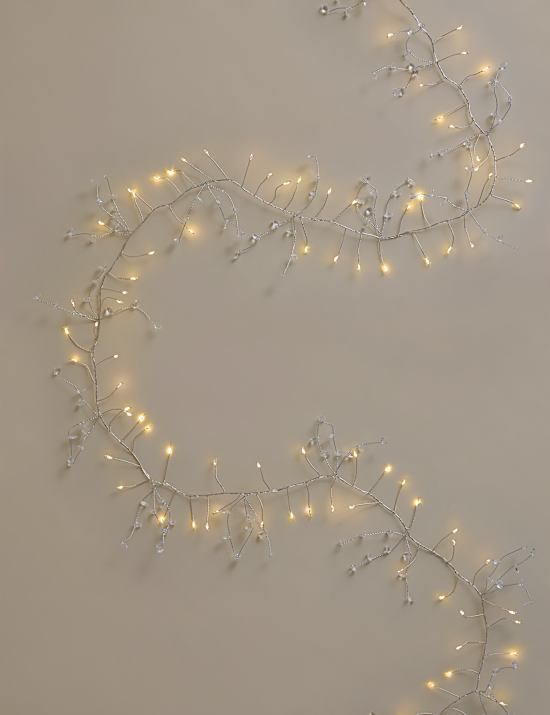 Guirnalda de alambre con diseño de lágrima con luces incorporadas