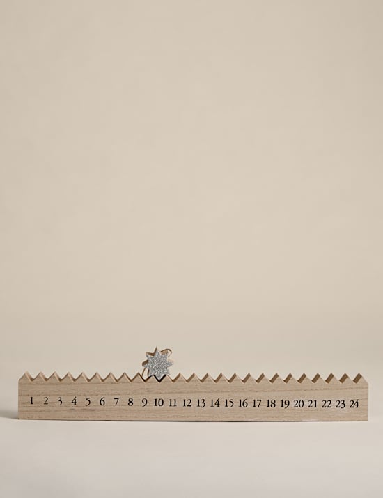 Wooden Star Advent Calendar