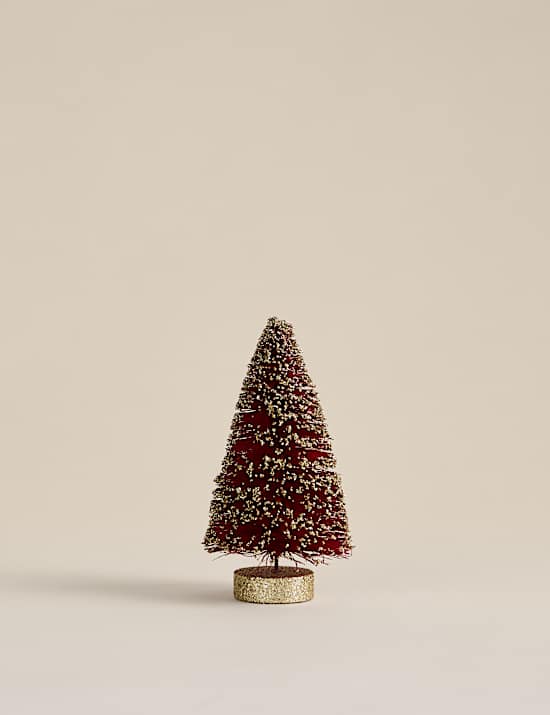 5er-Pack borstige Mini-Bäume als Raumdekoration