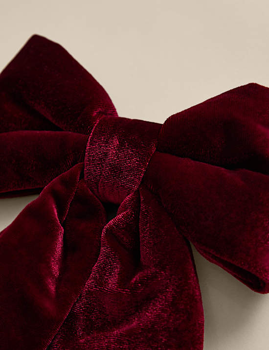 Velvet Bow Tree Topper